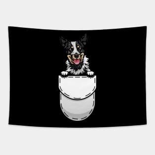 Funny Australian Cattle Dog Pocket Tapestry