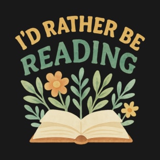 Watercolor Book Lover Quote T-Shirt