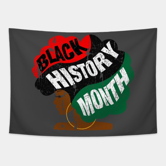 Black History Month Afro Tapestry by blackartmattersshop