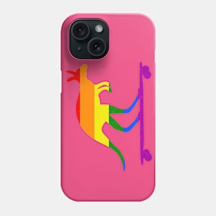 Skater Kangaroo Longboard Skateboard Rainbow Flag Kids Gift Phone Case