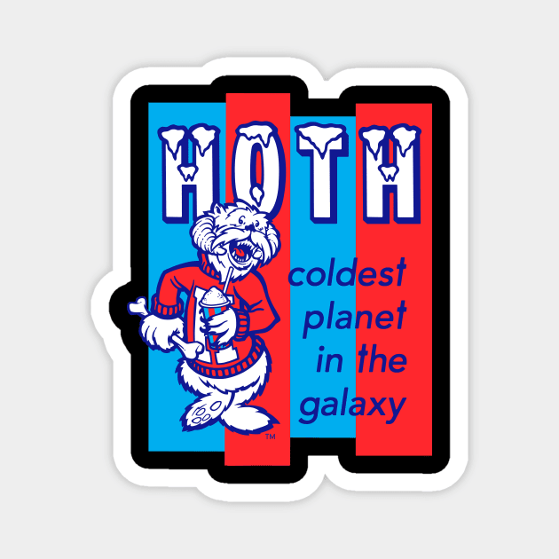 HOTH: COLDEST IN THE GALAXY Magnet by beastpop