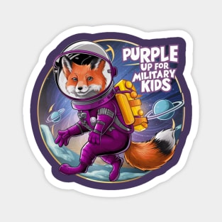 purple up for military kids FOX LOVERS FUNNY Magnet