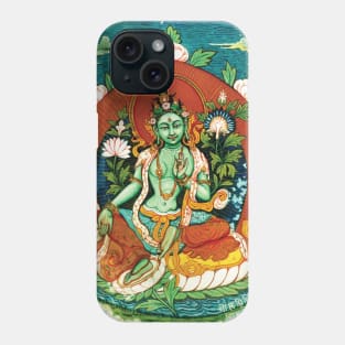 Green Tara Tapestry Phone Case