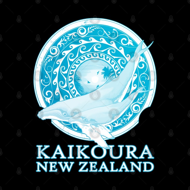 Humpback whales Shield of Kaikoura New Zealand by NicGrayTees