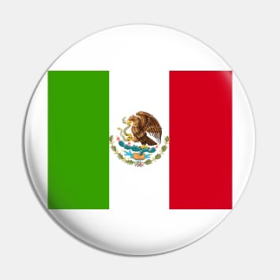 Mexico coat of arms flag Pin