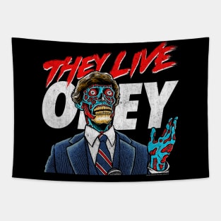 They Live, DISTRESSED, John Carpenter, Cult Classic Tapestry