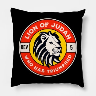 Lion of Judah Name of Jesus Christ Religious Religion Faith Christian Scripture Bible Holy Encouragement Pillow