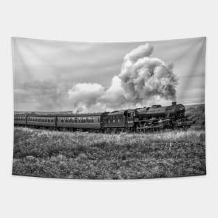 LMS Black Five - Black and White Tapestry