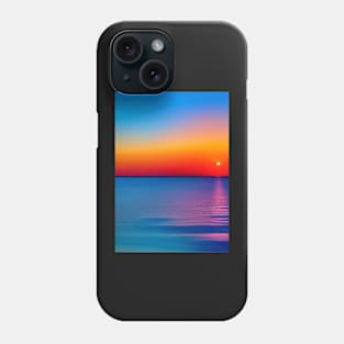 STUNNING ORANGE TINGED OCEAN SUNSET Phone Case