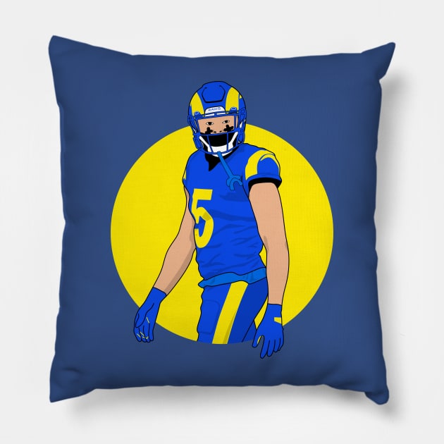 ramsey the cornerback Pillow by rsclvisual