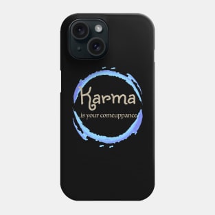 Karma blue Phone Case