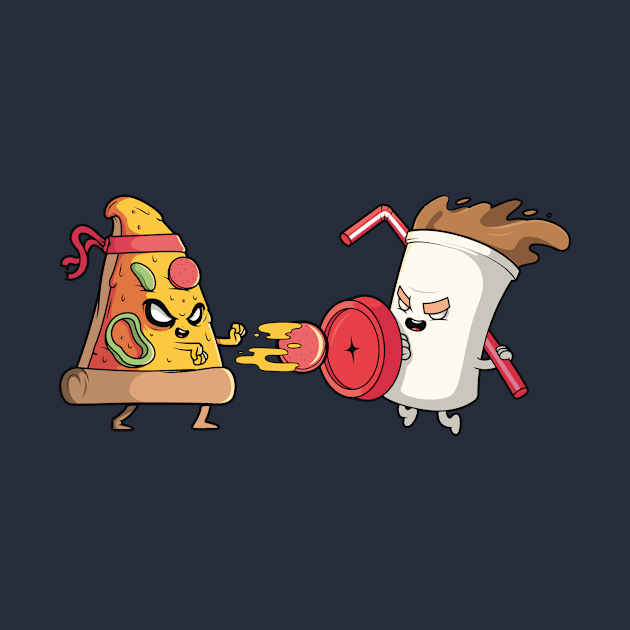 Pizza Ninja vs. Soda by SLAG_Creative