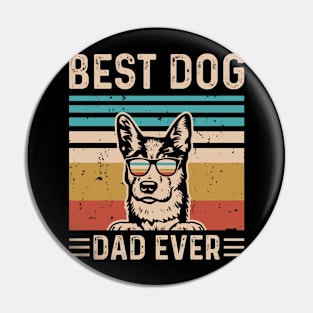 Best Dog Dad Ever T shirt For Women Pin