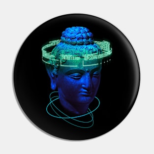 futuristic buddha sculpture Pin