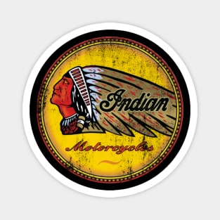 Retro Indian Motorcycle Sign Magnet