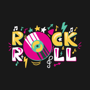 Rock and Roll colorful T-Shirt