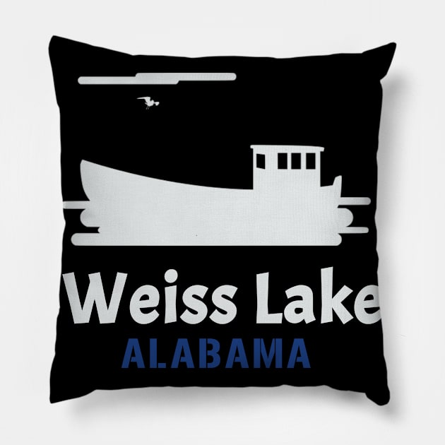 Weiss Lake Boat Pillow by soufyane