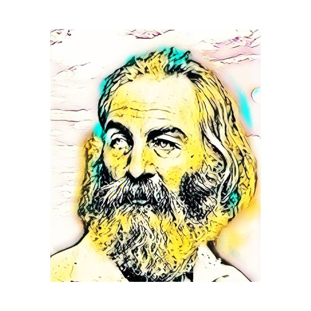 Walt Whitman Portrait | Walt Whitman Artwork 2 by JustLit