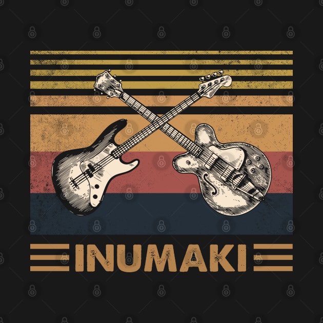 Retro Design Inumaki Proud Name Guitars Anime by Beautiful Giant Spider