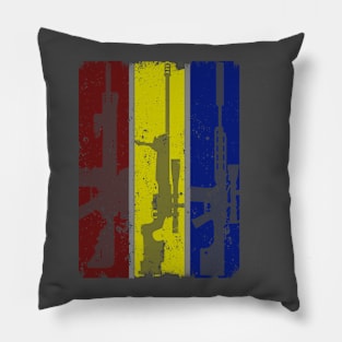 Three Gun Panel Pillow