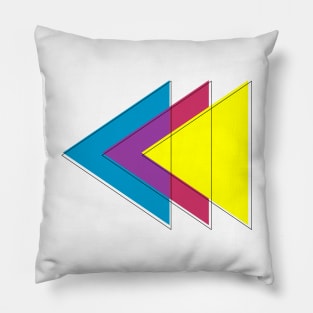 Throwback (CMYK) Pillow