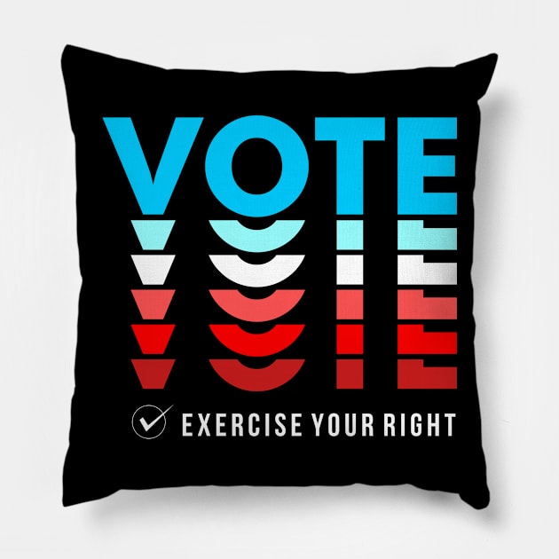 Vote 2020 Pillow by guyfawkes.art