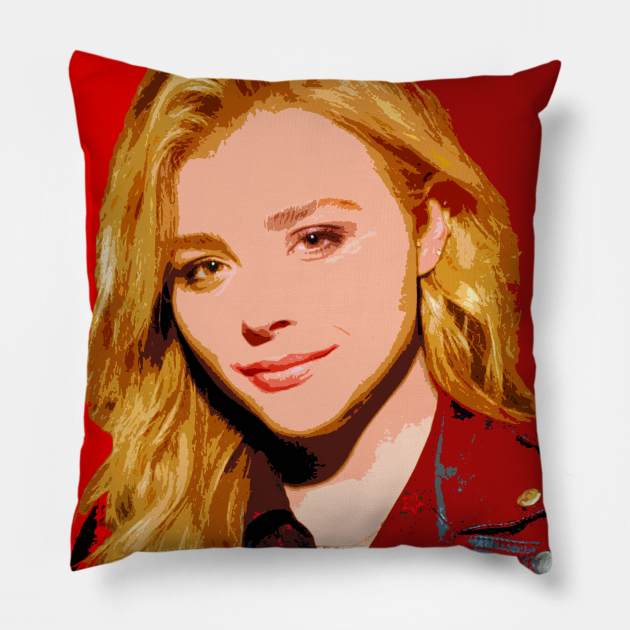 Chloë Grace Moretz Pillow by oryan80