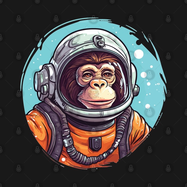 Chimp in Space - For Chimpanzee and Space Fans by Graphic Duster