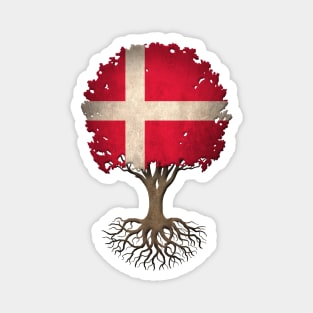 Tree of Life with Danish Flag Magnet