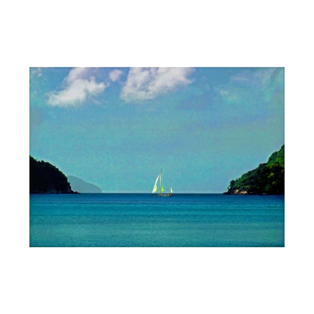 Sailboat Near Horizon, Virgin Islands by markross