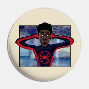 Miles Spiderverse Meme Pin