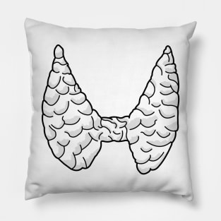 Thyroid Line Art Large Pillow