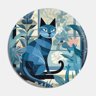 Cat Blue Pin