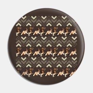 cat brown arrow pattern Pin