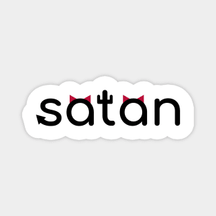 Satan red horns Magnet