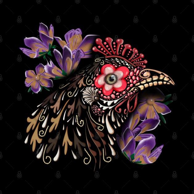 Sugar skull chicken by Artbymparrish