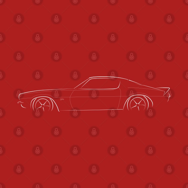 1970 Camaro by Chevrolet - profile Stencil, white by mal_photography