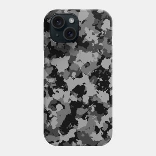 Black and grey Camouflage Phone Case