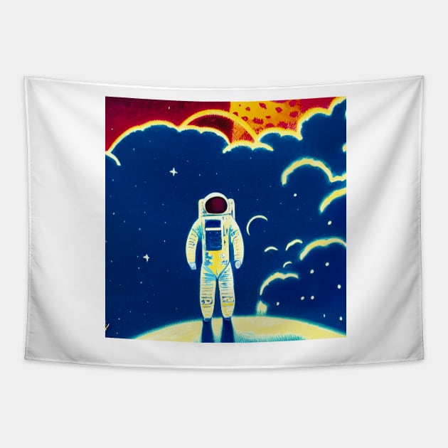 Space Wanderer Tapestry by Mihadom