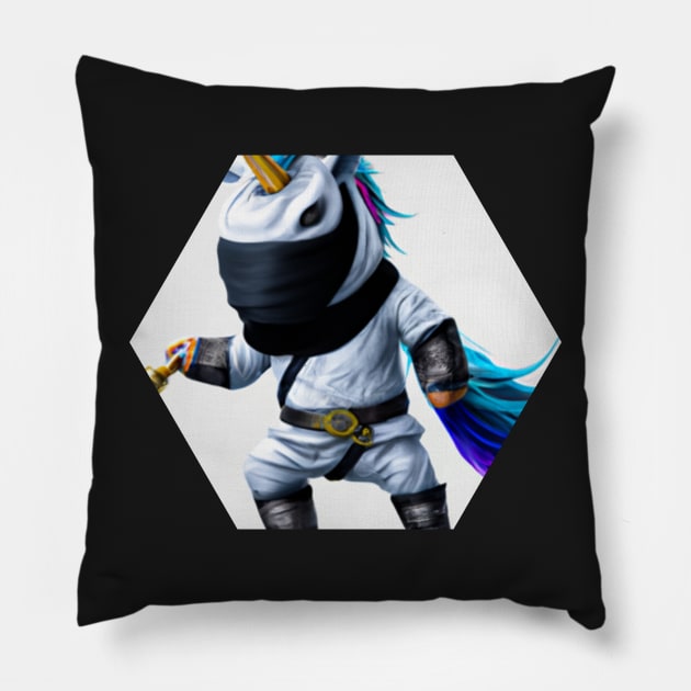 Ninja Unicorn Pillow by Shadowbyte91