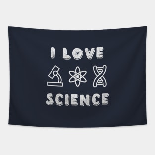 I love heart/science t-shirt Tapestry