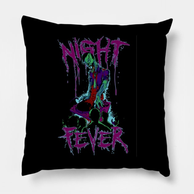 zombie party Pillow by store of art