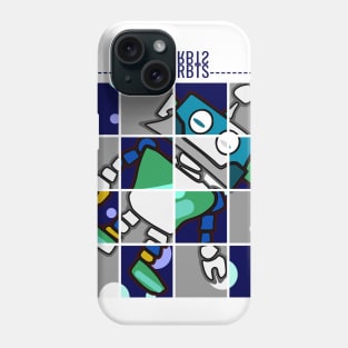 Square robots pattern Phone Case