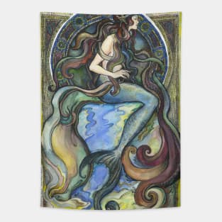 Art Nouveau Mermaid Tapestry