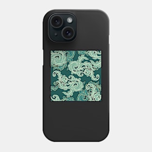 Ornate  leaves pattern Phone Case