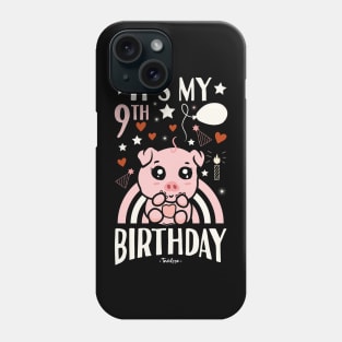 It's My 9th Birthday Pig Phone Case