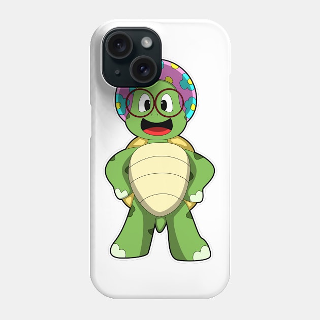 Turtle with Hat Phone Case by Markus Schnabel