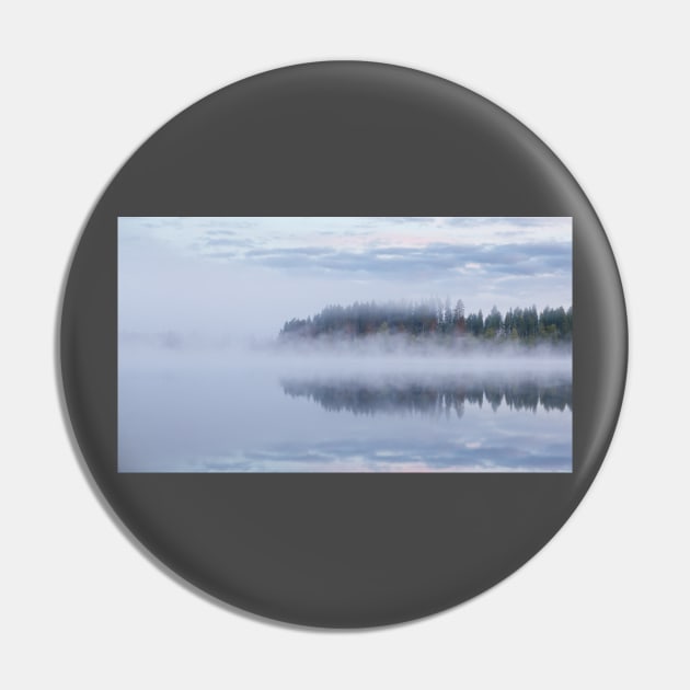 Calm foggy lake scape summer night Pin by Juhku