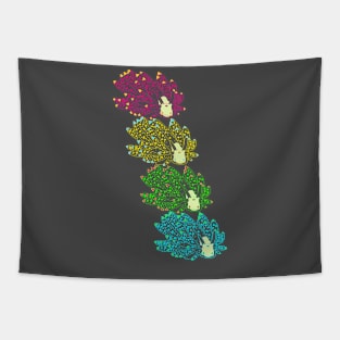 Sheep nudibranch (Costasiella kuroshimae) rainbow Tapestry