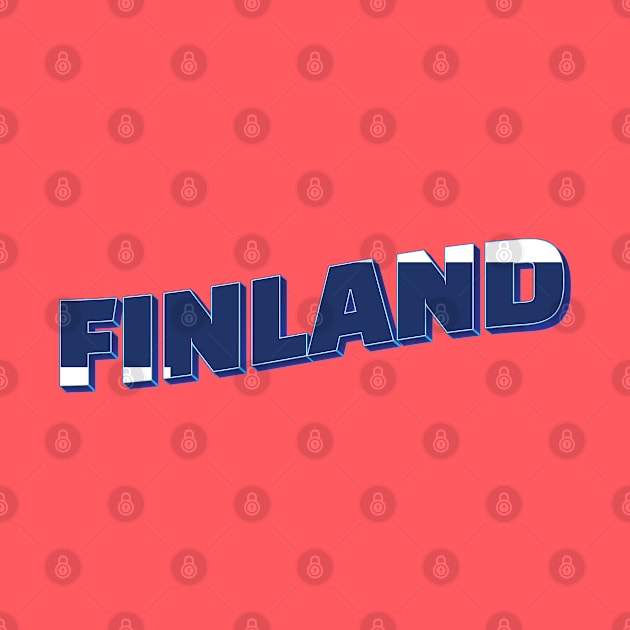 Finland vintage style retro souvenir by DesignerPropo